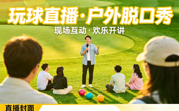 玩球直播 户外脱口秀直播现场封面